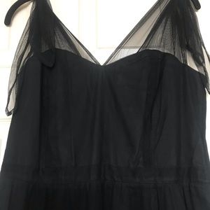 Long Black elegant anthropology dress